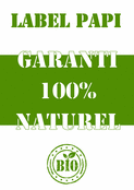 Label Papi 100% naturel et joyeux